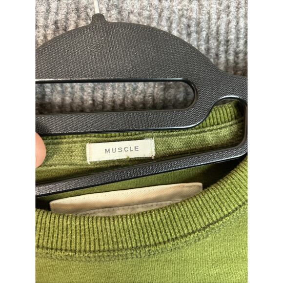 Abercrombie & Fitch Mens Graphic Muscle T Shirt Size Medium Spellout Y2K Preppy - Picture 8 of 12